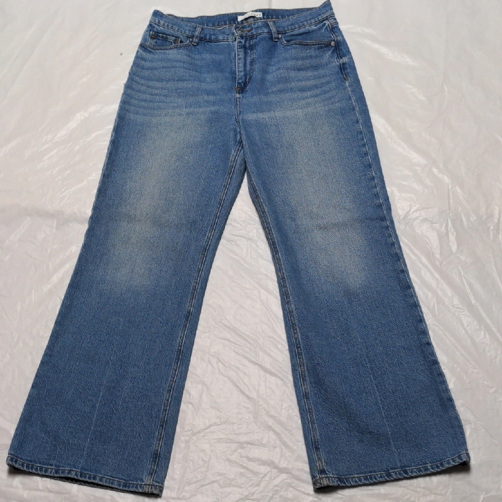Loft The Wide Leg Jeans Classic Wash Size 29/8
